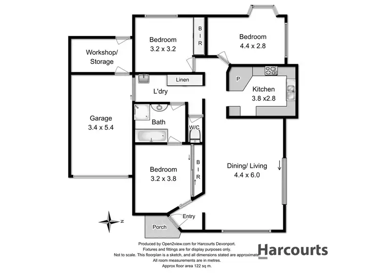Floorplan of Homely unit listing, 3/120A Steele, Devonport TAS 7310