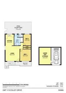 Floorplan of Homely unit listing, 1/8 Colley Drive, Kiama NSW