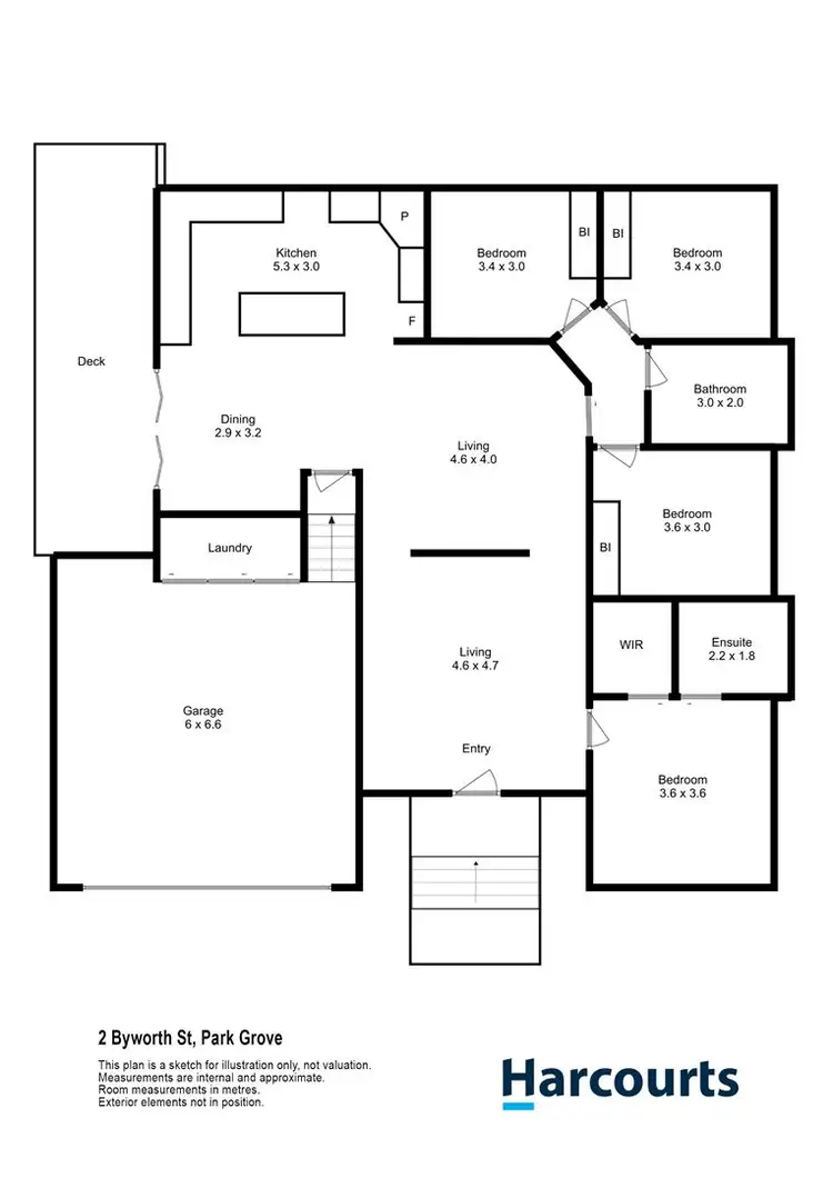 Floorplan of Homely house listing, 2 Byworth Street, Park Grove TAS 7320
