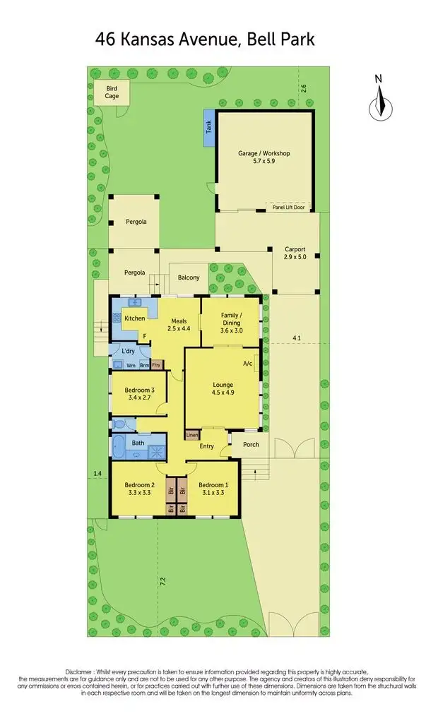 Floorplan of Homely house listing, 46 Kansas Avenue, Bell Post Hill VIC 3215