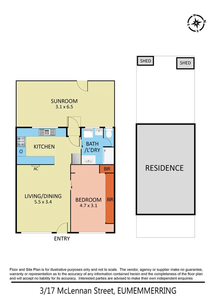 Floorplan of Homely unit listing, 3/17 McLennan Street, Eumemmerring VIC 3177