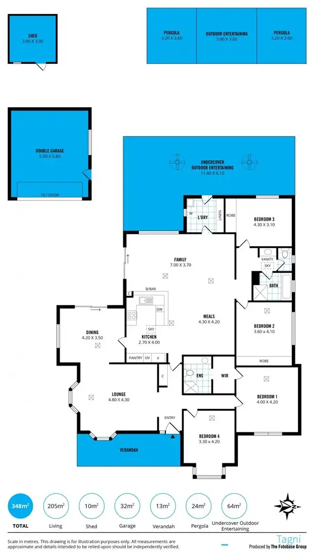 Floorplan of Homely house listing, 54 Kingfisher Circuit, Flagstaff Hill SA 5159