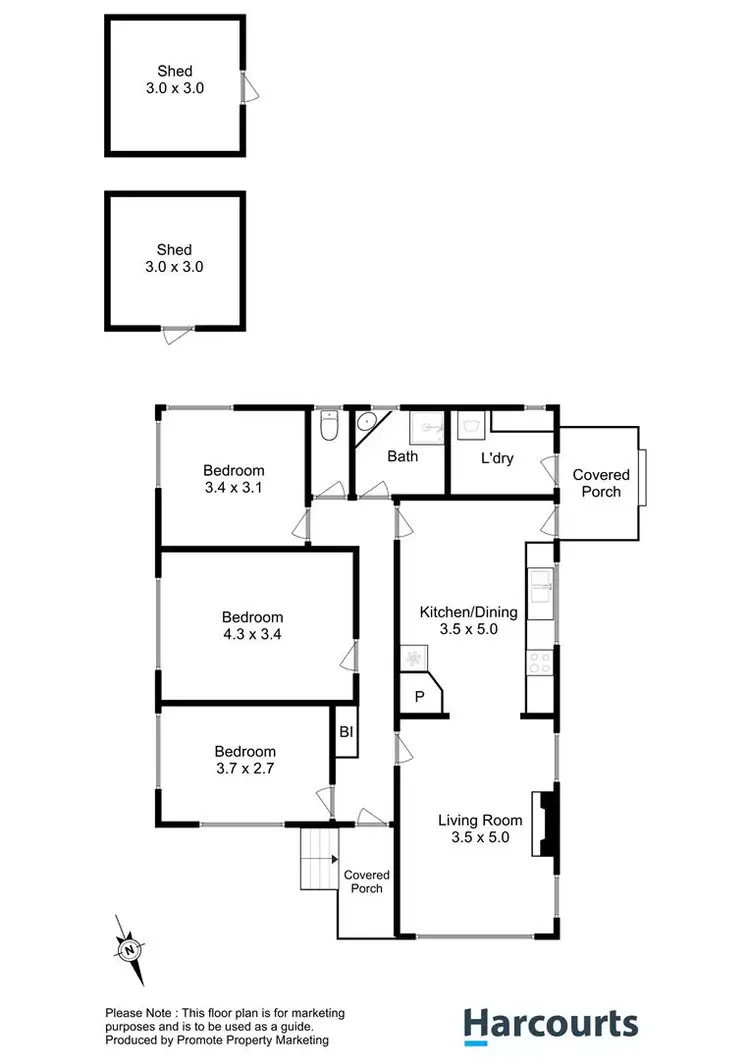 Floorplan of Homely house listing, 12 Laguna Place, Derwent Park TAS 7009
