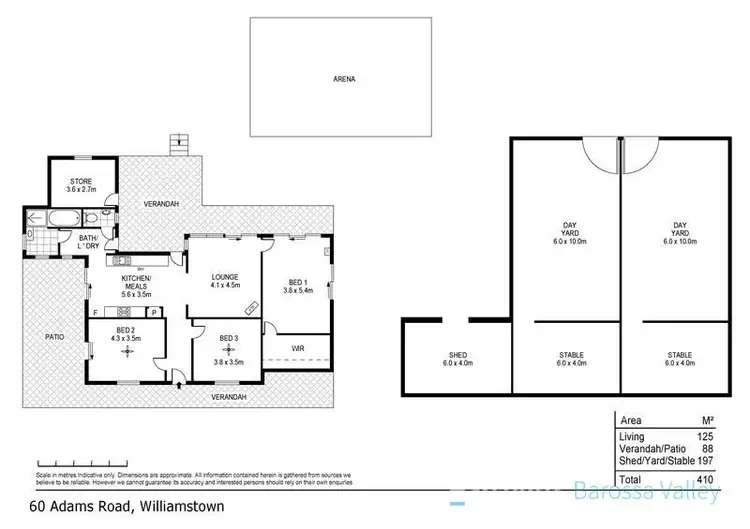 Floorplan of Homely house listing, 60 Adams Road, Williamstown SA 5351