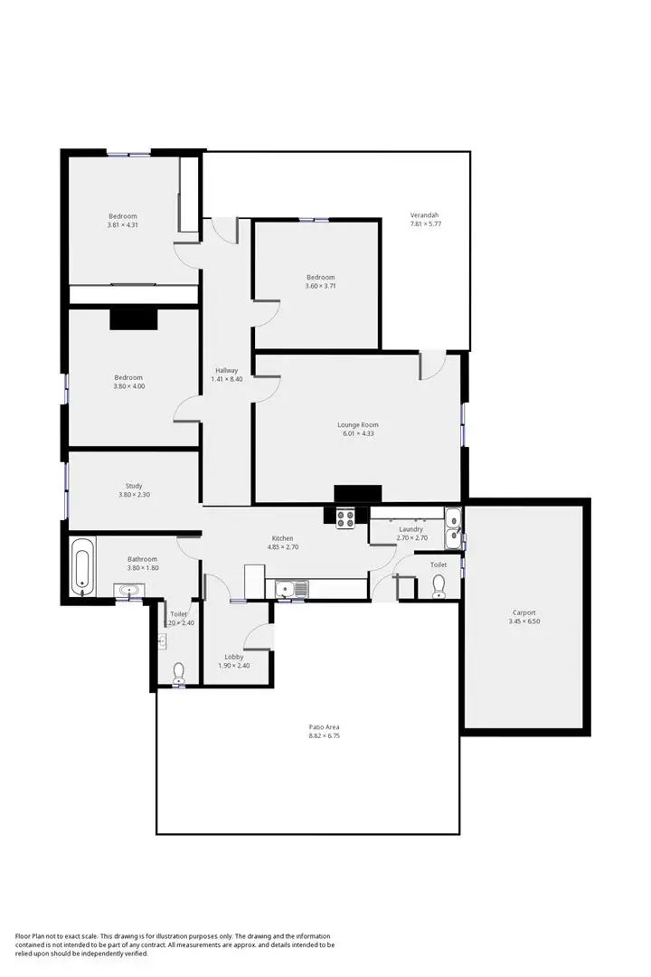 Floorplan of Homely house listing, 100 Kitchener Street, Peterborough SA 5422