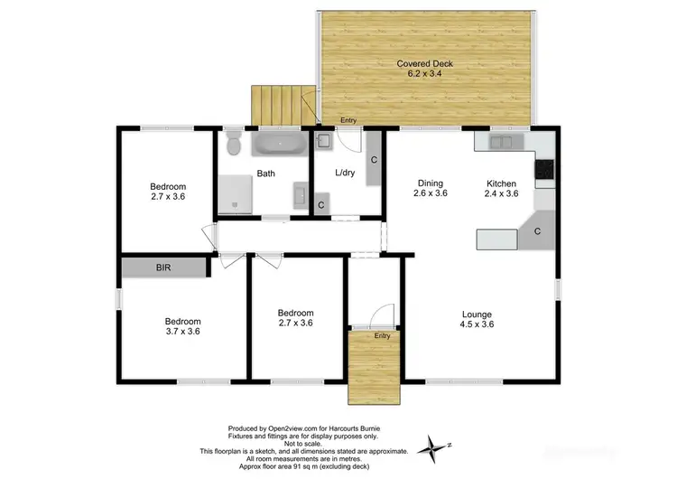Floorplan of Homely house listing, 6 Ritchie Avenue, Downlands TAS 7320