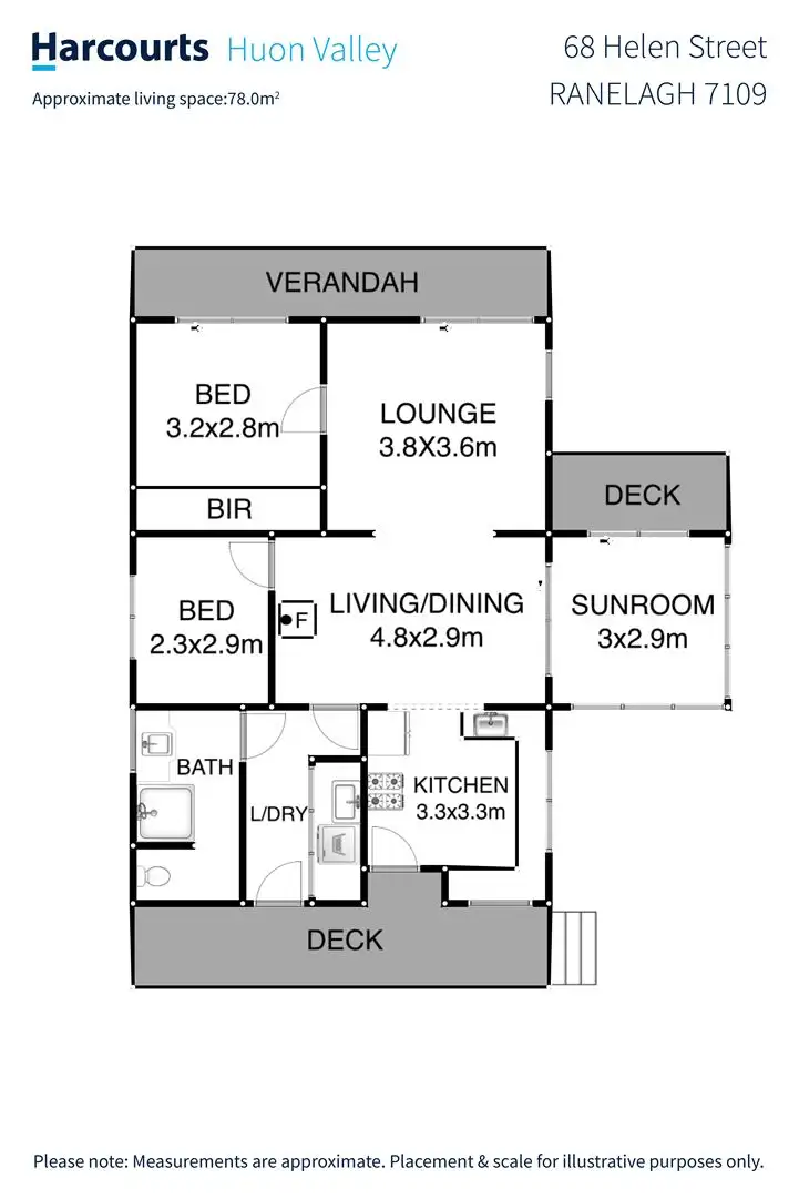 Floorplan of Homely house listing, 68 Helen Street, Ranelagh TAS 7109