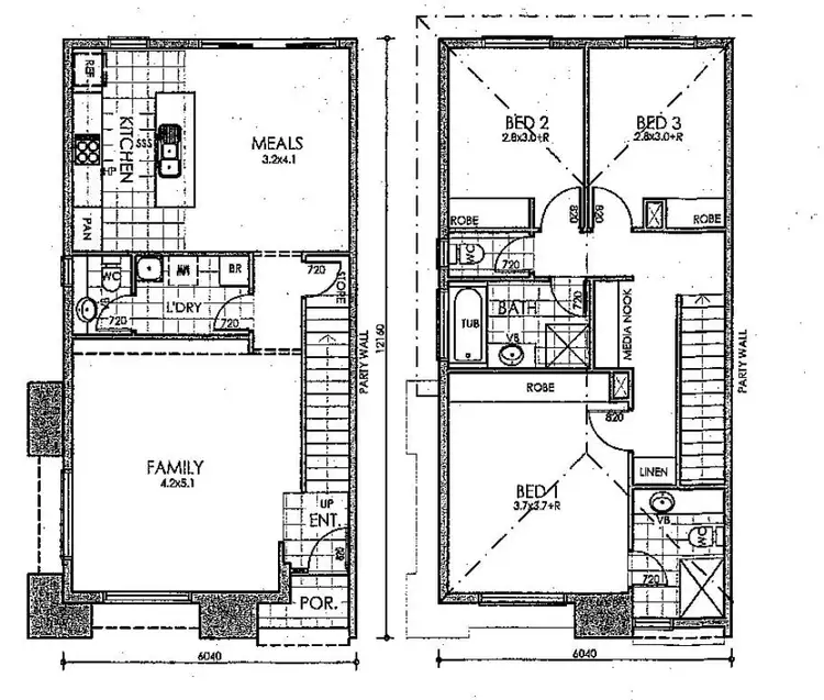 Floorplan of Homely townhouse listing, 18 Yerlo Drive, Largs North SA 5016