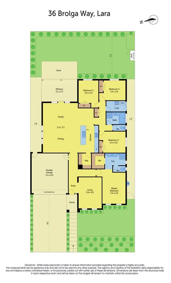 Floorplan of Homely house listing, 36 Brolga Way, Lara VIC 3212