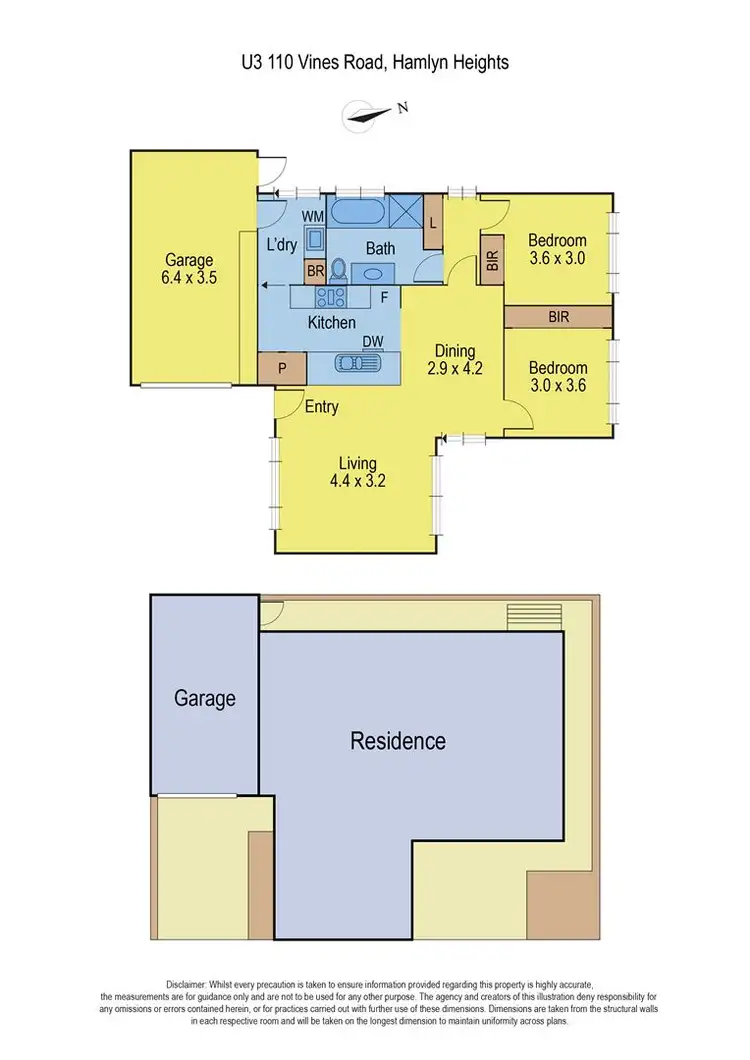 Floorplan of Homely unit listing, 3/110 Vines Road, Hamlyn Heights VIC 3215