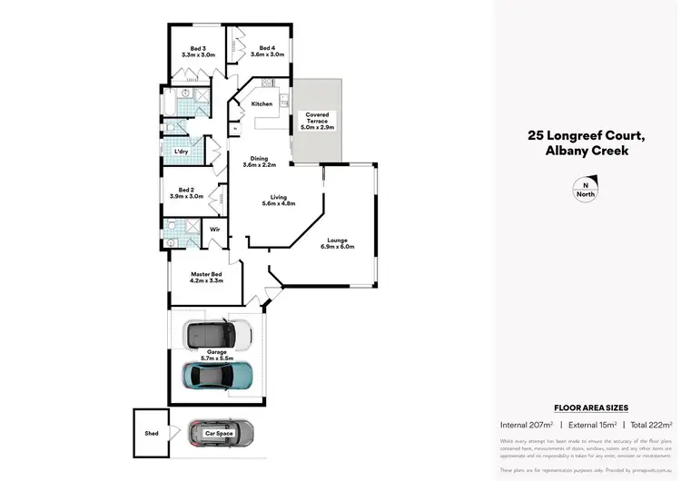 Floorplan of Homely house listing, 25 Longreef Ct, Albany Creek QLD 4035