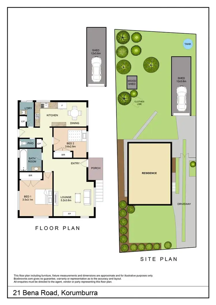 Floorplan of Homely house listing, 21 Bena Road, Korumburra VIC 3950