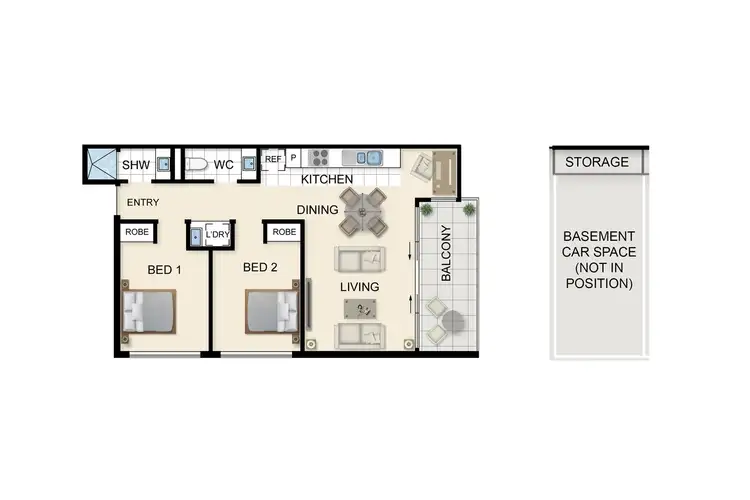 Floorplan of Homely apartment listing, G08/6 Oak Avenue, Boronia VIC 3155