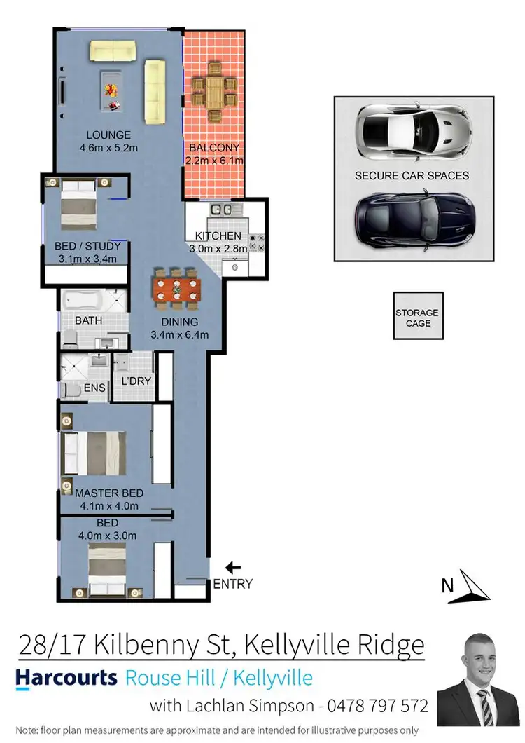 Floorplan of Homely unit listing, 28/17 Kilbenny Street, Kellyville Ridge NSW 2155