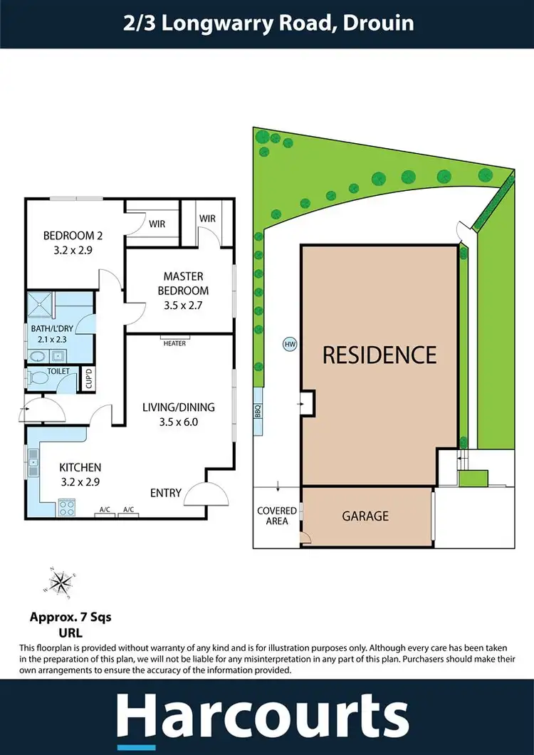 Floorplan of Homely unit listing, 2/1-3 Longwarry Road, Drouin VIC 3818