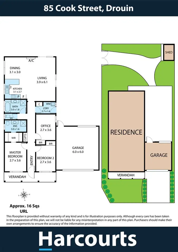 Floorplan of Homely house listing, 85 Cook Street, Drouin VIC 3818