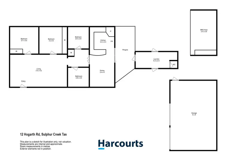 Floorplan of Homely house listing, 12 Hogarth Road, Sulphur Creek TAS 7316