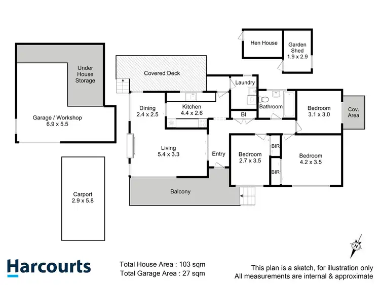 Floorplan of Homely house listing, 629 Glen Huon Road, Glen Huon TAS 7109