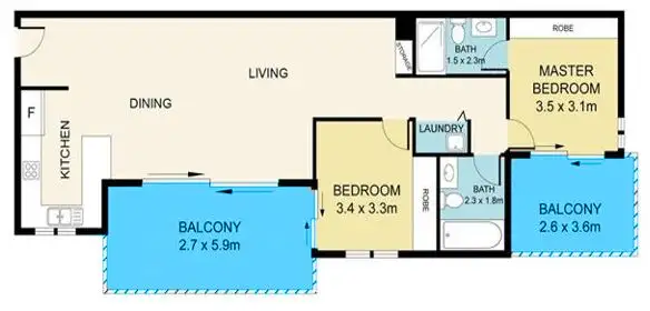 Floorplan of Homely townhouse listing, 8/75 Sutton Street, Redcliffe QLD 4020
