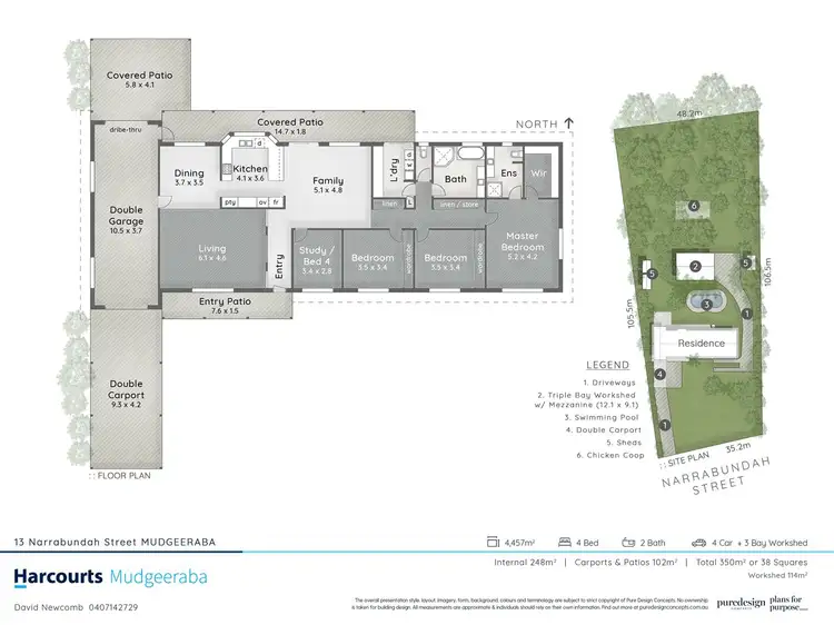 Floorplan of Homely house listing, 13 Narrabundah Street, Mudgeeraba QLD 4213