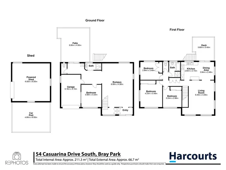 Floorplan of Homely house listing, 54 Casuarina Dr South, Bray Park QLD 4500