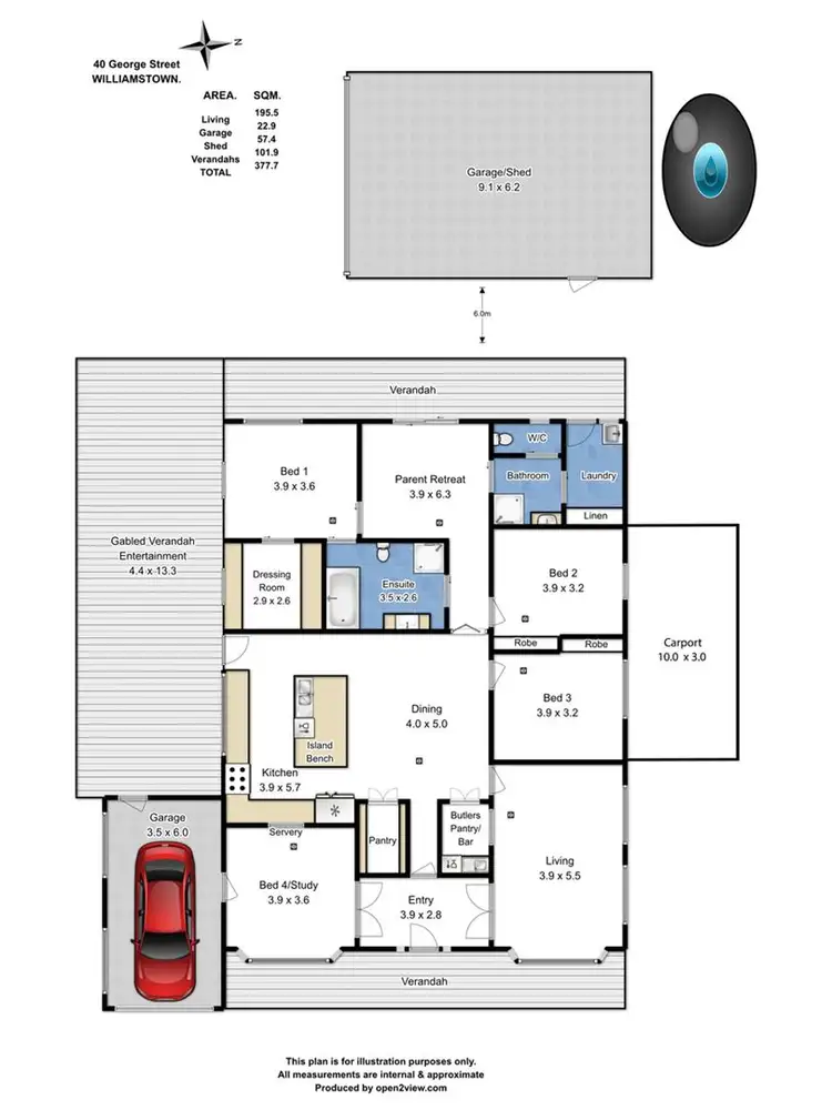 Floorplan of Homely house listing, 40 George Street, Williamstown SA 5351