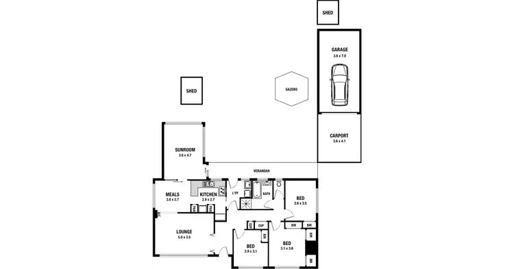 Floorplan of Homely house listing, 6 Ravenslea Crescent, Deer Park VIC 3023