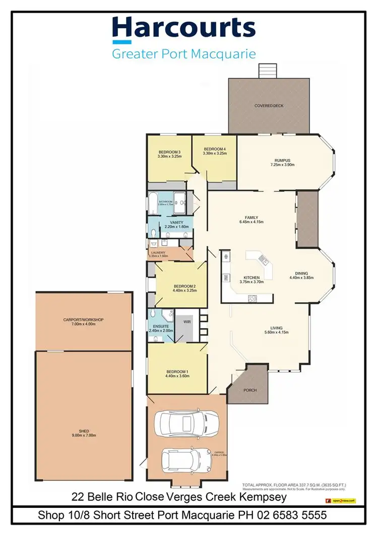 Floorplan of Homely house listing, 22 Belle Rio Close, Verges Creek NSW 2440