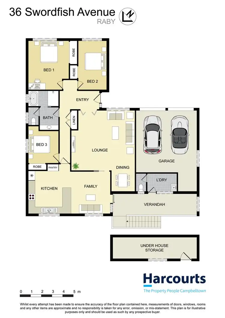 Floorplan of Homely house listing, 36 Swordfish Avenue, Raby NSW 2566