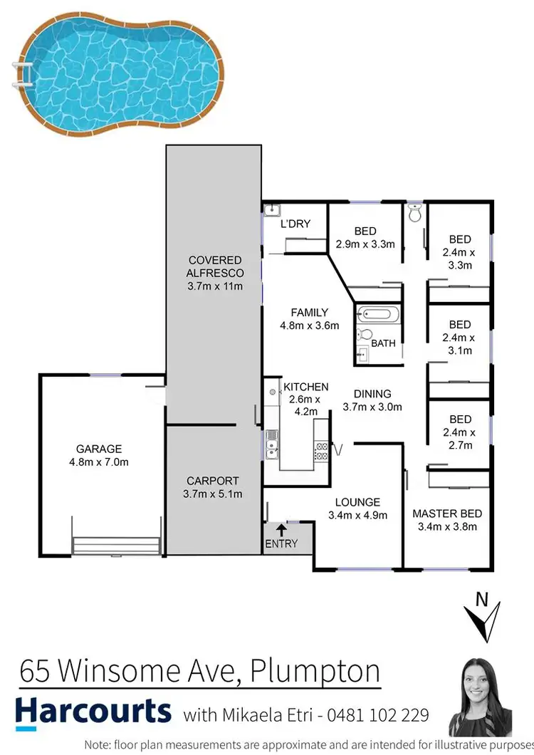 Floorplan of Homely house listing, 65 Winsome Avenue, Plumpton NSW 2761