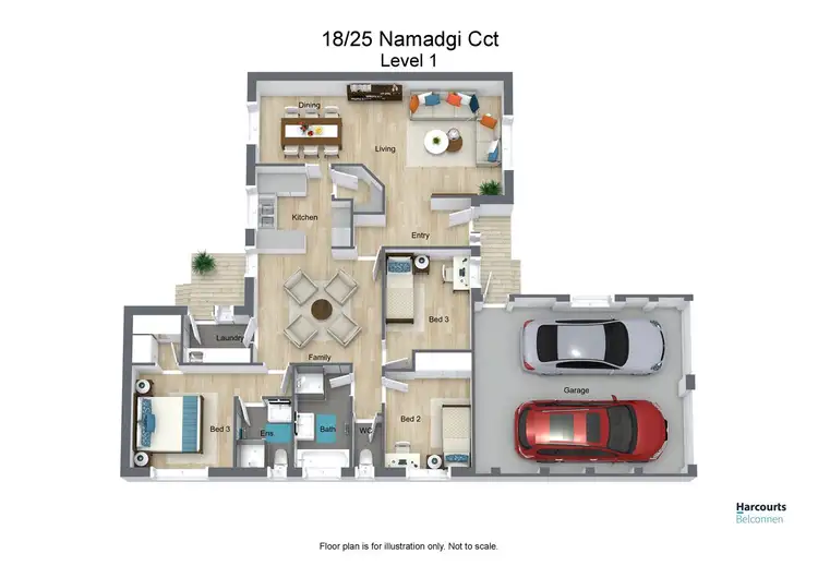 Floorplan of Homely unit listing, 18/25 Namadgi Circuit, Palmerston ACT 2913