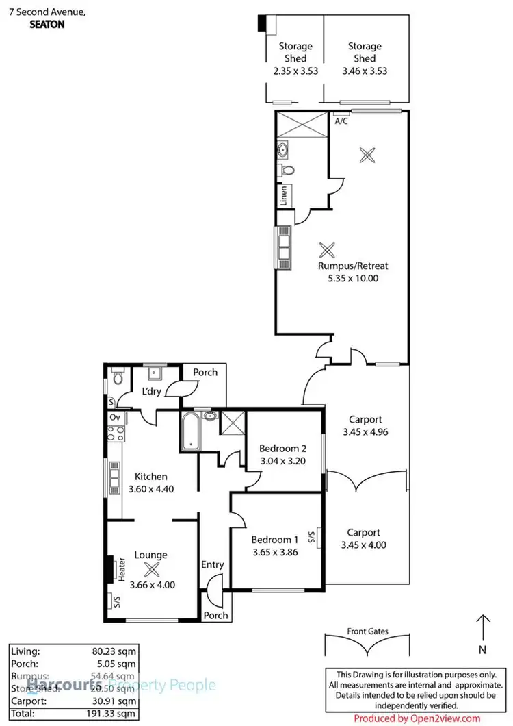 Floorplan of Homely house listing, 7 Second Avenue, Seaton SA 5023