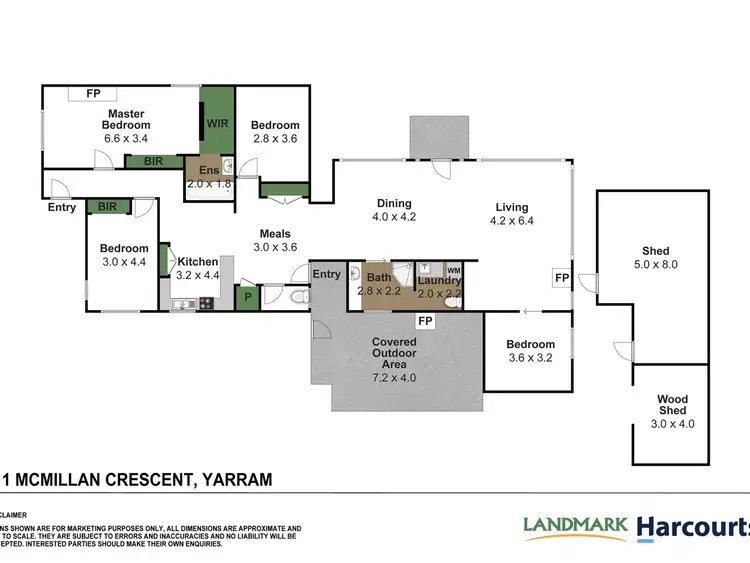 Floorplan of Homely house listing, 11 McMillan Cres, Yarram VIC 3971