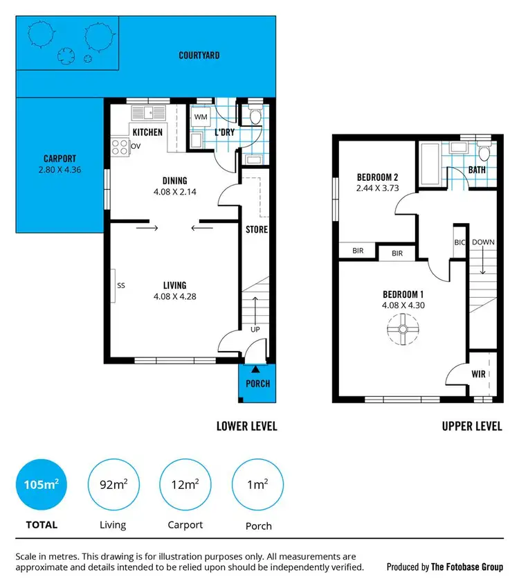 Floorplan of Homely townhouse listing, 2/20 Cygnet Terrace, Kingston Park SA 5049