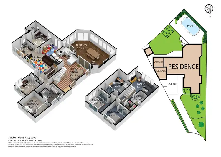 Floorplan of Homely house listing, 7 Vickers Place, Raby NSW 2566