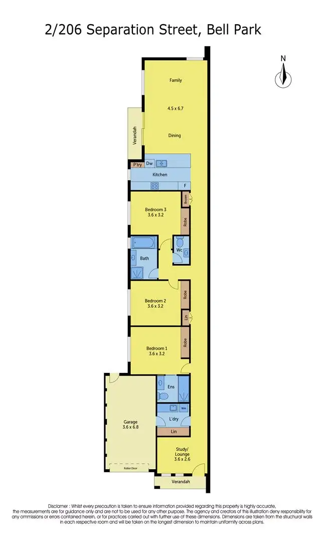 Floorplan of Homely unit listing, 2/206 Separation Street, Bell Park VIC 3215