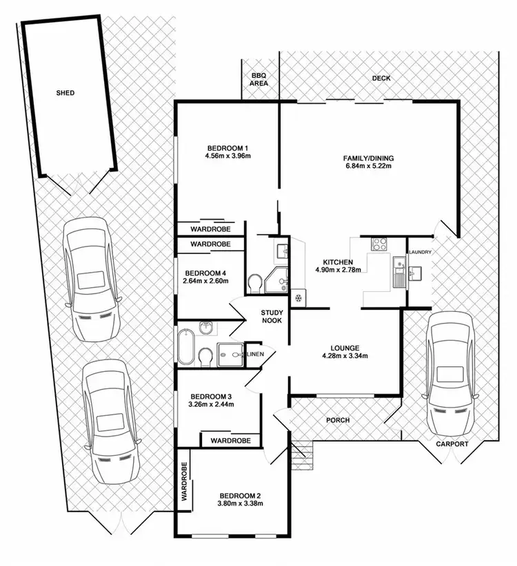Floorplan of Homely house listing, 35 Greygums Road, Cranebrook NSW 2749