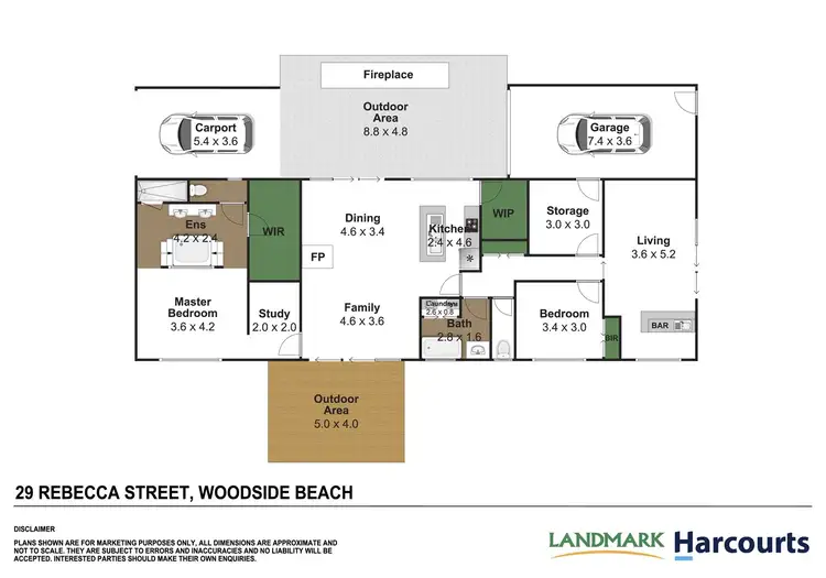 Floorplan of Homely house listing, 29 Rebecca Street, Woodside Beach VIC 3874
