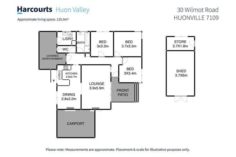 Floorplan of Homely house listing, 30 Wilmot Road, Huonville TAS 7109