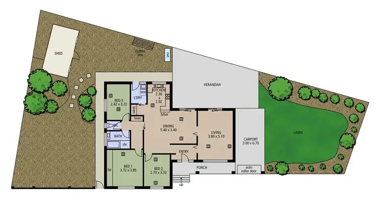 Floorplan of Homely house listing, 33 Marston Drive, Morphett Vale SA 5162