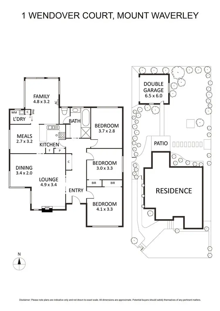 Floorplan of Homely house listing, 1 Wendover Court, Mount Waverley VIC 3149