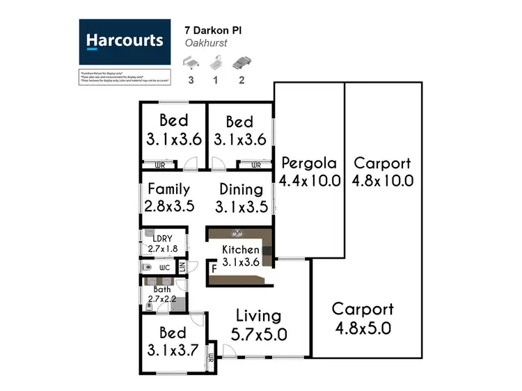 Floorplan of Homely house listing, 7 Darkon Place, Oakhurst NSW 2761