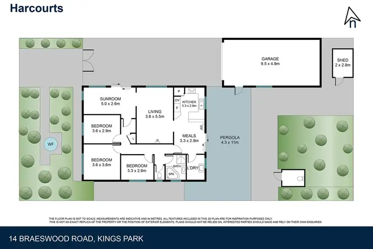 Floorplan of Homely house listing, 14 Braeswood Road, Kings Park VIC 3021