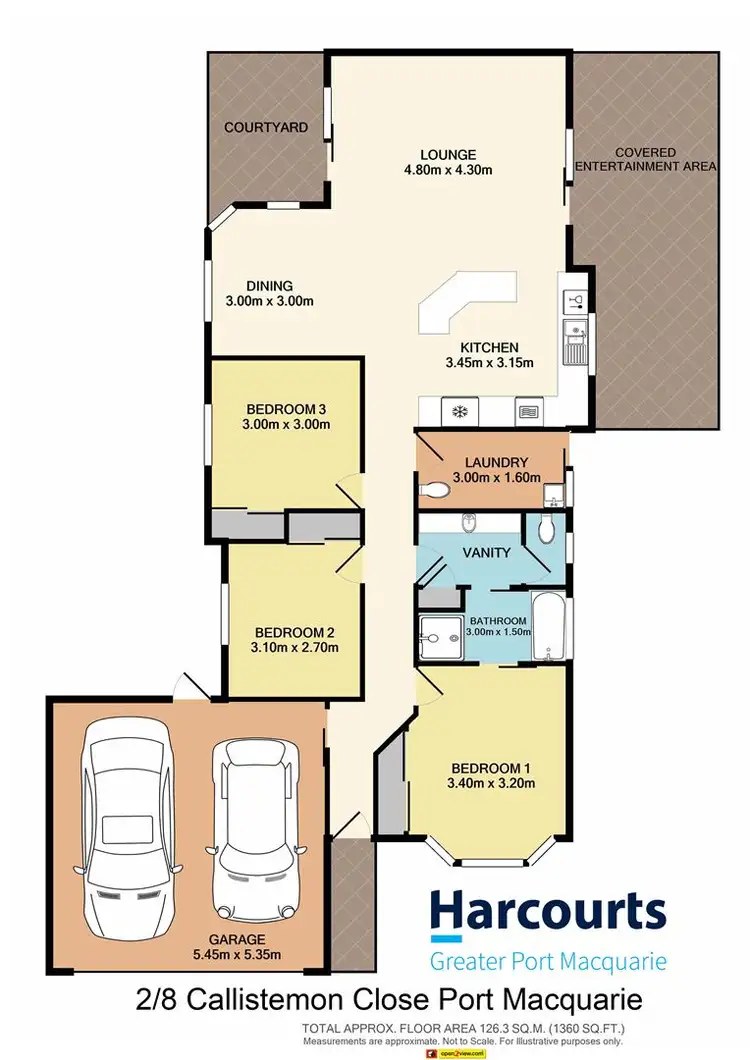 Floorplan of Homely villa listing, 2/8 Callistemon Close, Port Macquarie NSW 2444