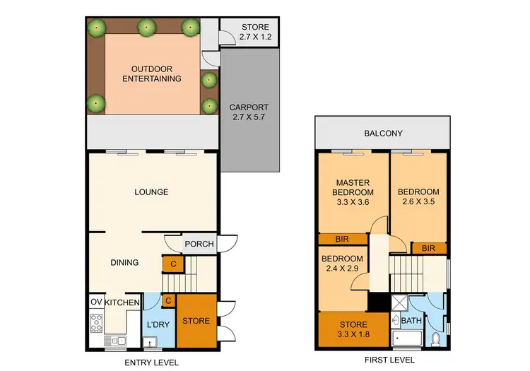 Floorplan of Homely unit listing, 3/316 Dorset Road, Boronia VIC 3155