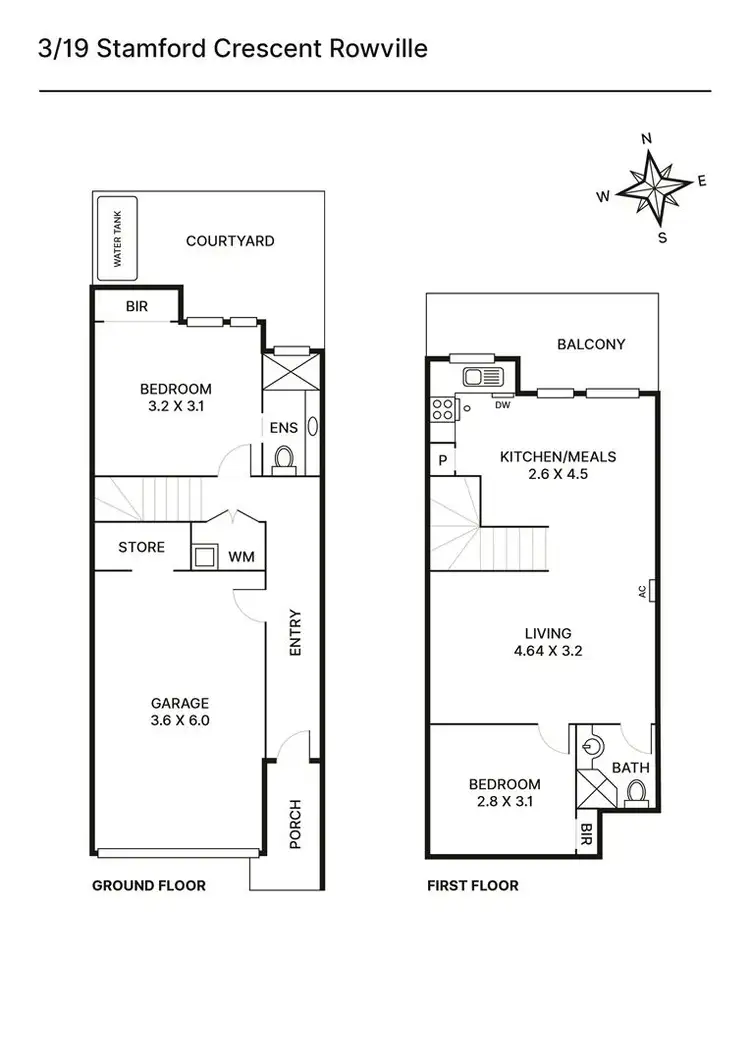 Floorplan of Homely house listing, 3/19 Stamford Crescent, Rowville VIC 3178