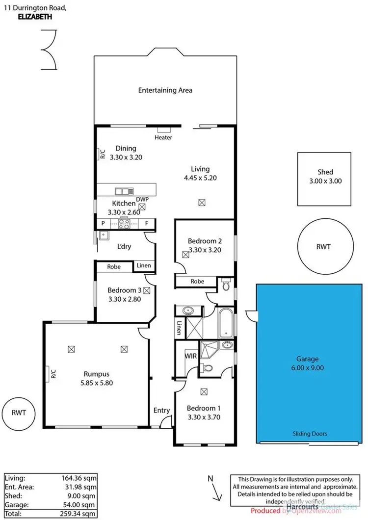 Floorplan of Homely house listing, 11 Durrington Road, Elizabeth SA 5112