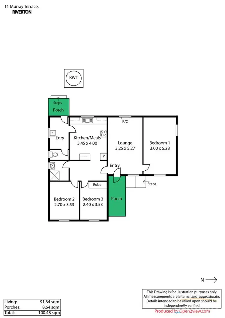 Floorplan of Homely house listing, 11 Murray Tce, Riverton SA 5412