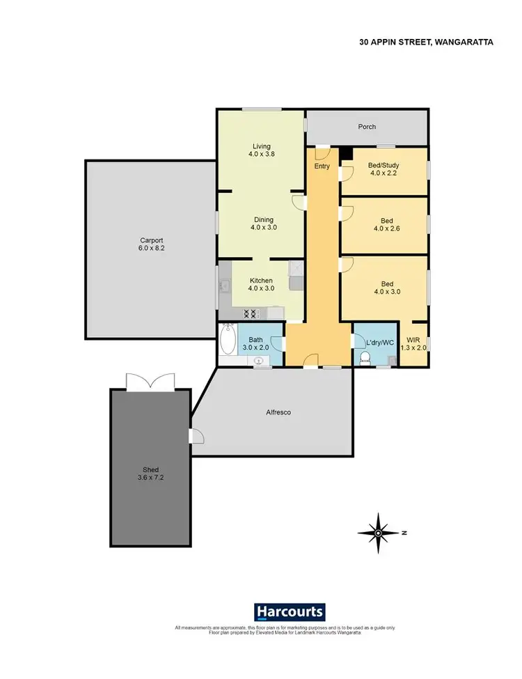 Floorplan of Homely house listing, 30 Appin Street, Wangaratta VIC 3677