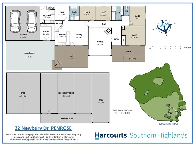 Floorplan of Homely rural property listing, 22 Newbury Drive, Penrose NSW 2579